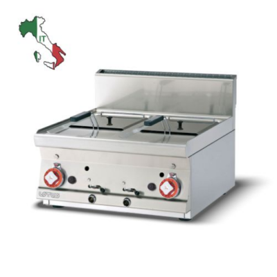  Φριτέζα αερίου διπλή 8+8 lt